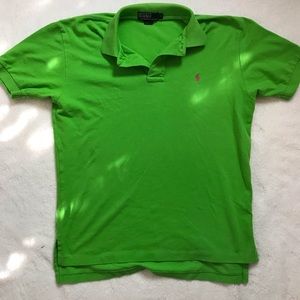 Ralph Lauren green short sleeve polo green size m